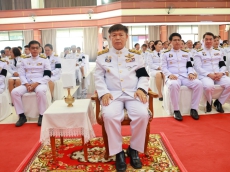 พิธีเจริญพระพุทธมนต์และทำบุญตักบาตรถวายพระกุศล