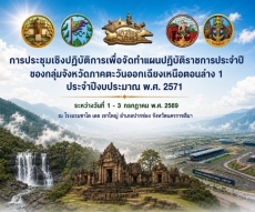 กษ.ร่วมการประชุมเชิงปฏิบัติการเพื่อจัดทำแผนปฏิบัติราชการประจำปีของกลุ่มจังหวัดภาคตะวันออกเฉียงเหนือตอนล่าง