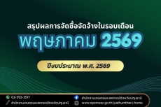 สรุปผลการดำเนินการจัดซื้อจัดจ้างของสำนักงานเกษตรและสหกรณ์จังหวัดปทุมธานี