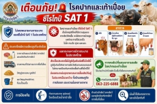 เตือนภัย โรคปากและเท้าเปื่อย ซีโรไทป์ SAT1