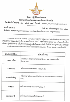 รายงานสรุปผลการปฏิบัติการฝนหลวง