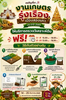บริการตรวจวิเคราะห์ดินฟรี