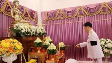 ร่วมพิธีบำเพ็ญกุศล