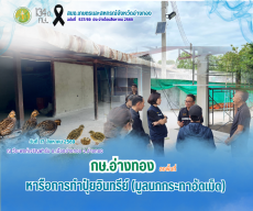 ลงพื้นที่เยี่ยมชมฟาร์มนกกระทา