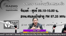 จัดรายการวิทยุรอบบ้านเมืองหนองบัว