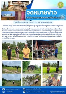 การตรวจสอบข้อมูลข้อเท็จจริงเกษตรกรที่ยื่นขอกู้เงินกองทุนหมุนเวียนเพื่อการกู้ยืมแก่เกษตรกรและผู้ยากจน