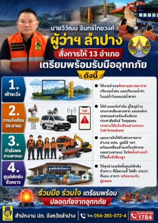 นายวิวัฒน์อินทร์ไทยวงศ์ผู้ว่าราชการจังหวัดลำปาง