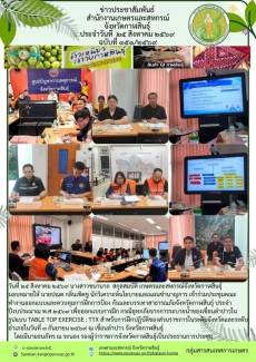 ประชุมคณะทำงานออกแบบและควบคุมการฝึกการป้อง