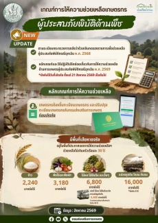 เกณฑ์การให้ความช่วยเหลือเกษตรกร