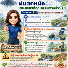ฝนตกหนัก เกษตรกรต้องเตรียมตัวอย่างไร