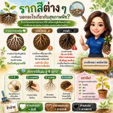 รากสีต่าง ๆ บอกอะไรเกี่ยวกับสุขภาพพืช ?
