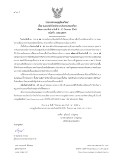 ประกาศกรมอุตุนิยมวิทยา