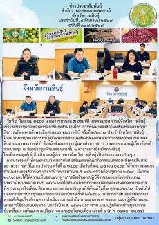 เข้าร่วมประชุมคณะอนุกรรมการประสานงานโครงการพัฒนาของสถาบันส่งเสริมและพัฒนากิจกรรมปิดทองหลังพระสืบสานแนวพระราชดำริ