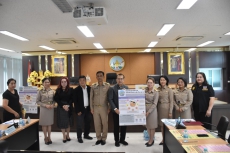 ร่วมกิจกรรมรับมอบสื่อประชาสัมพันธ์เพื่อยกระดับการส่งเสริมคุณธรรมจริยธรรมจังหวัดสระบุรี