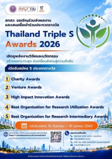 ประชาสัมพันธ์การเข้าร่วมการประกวดรางวัล Thailand Triple S Awards 2026