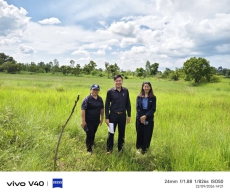 สนง.กษ.อำนาจเจริญลงพื้นที่สำรวจพื้นที่การเกษตรที่ได้รับผลกระทบจากอุทกภัยปี