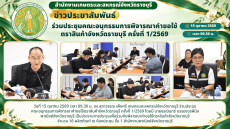 ร่วมประชุมคณะอนุกรรมการพิจารณาคำขอใช้ตราสินค้าจังหวัดราชบุรี