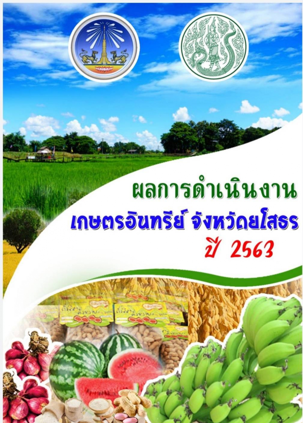 ผลการดำเนินงานเกษตรอินทรีย์วิถียโสธร ปี 2563