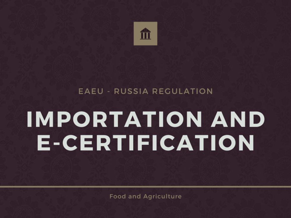 Importation and e-certification