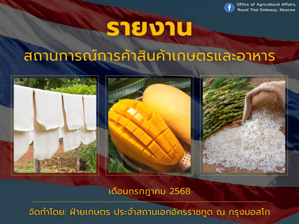 รายงานสถานการณ์สินค้าเกษตรและอาหาร