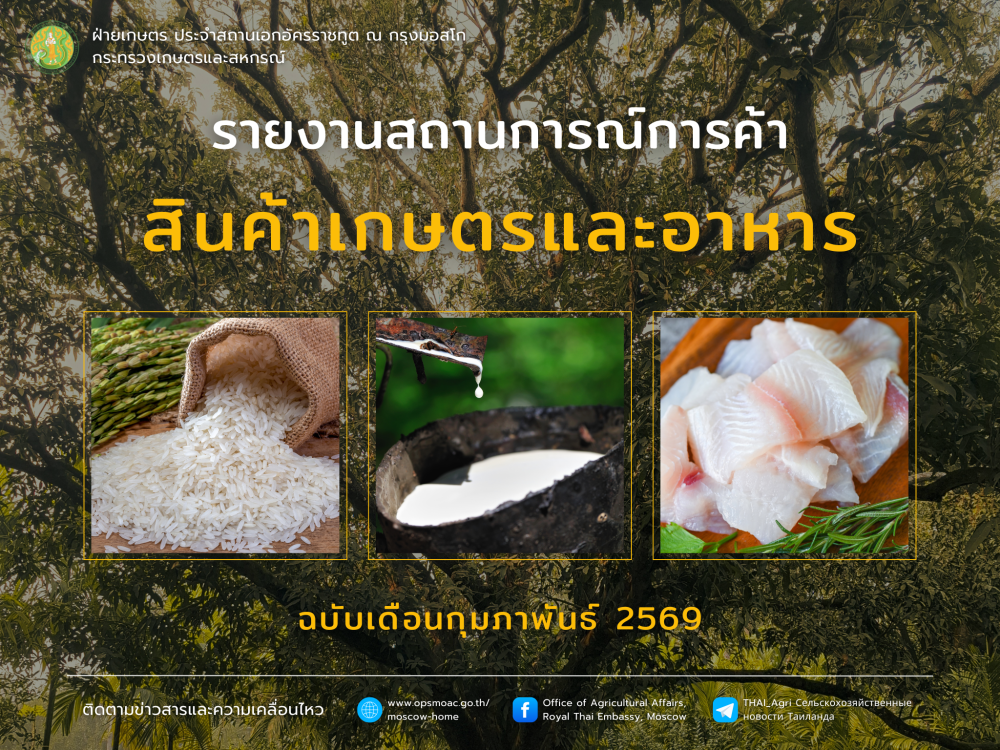 รายงานสถานการณ์สินค้าเกษตรและอาหาร