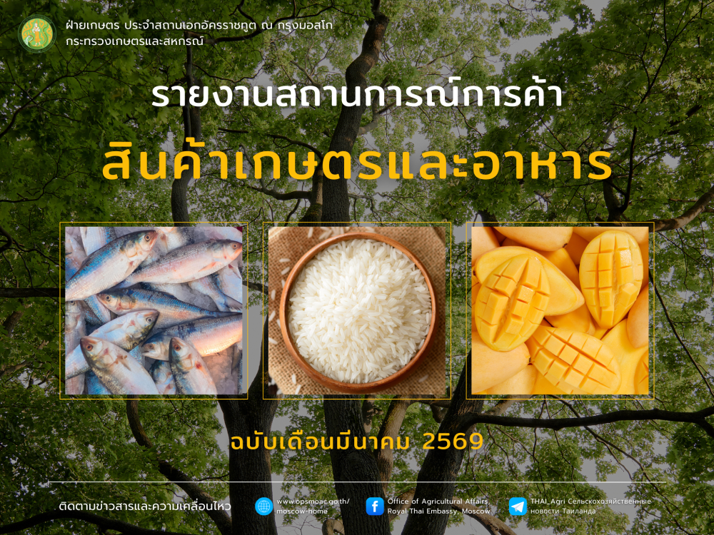 รายงานสถานการณ์สินค้าเกษตรและอาหาร