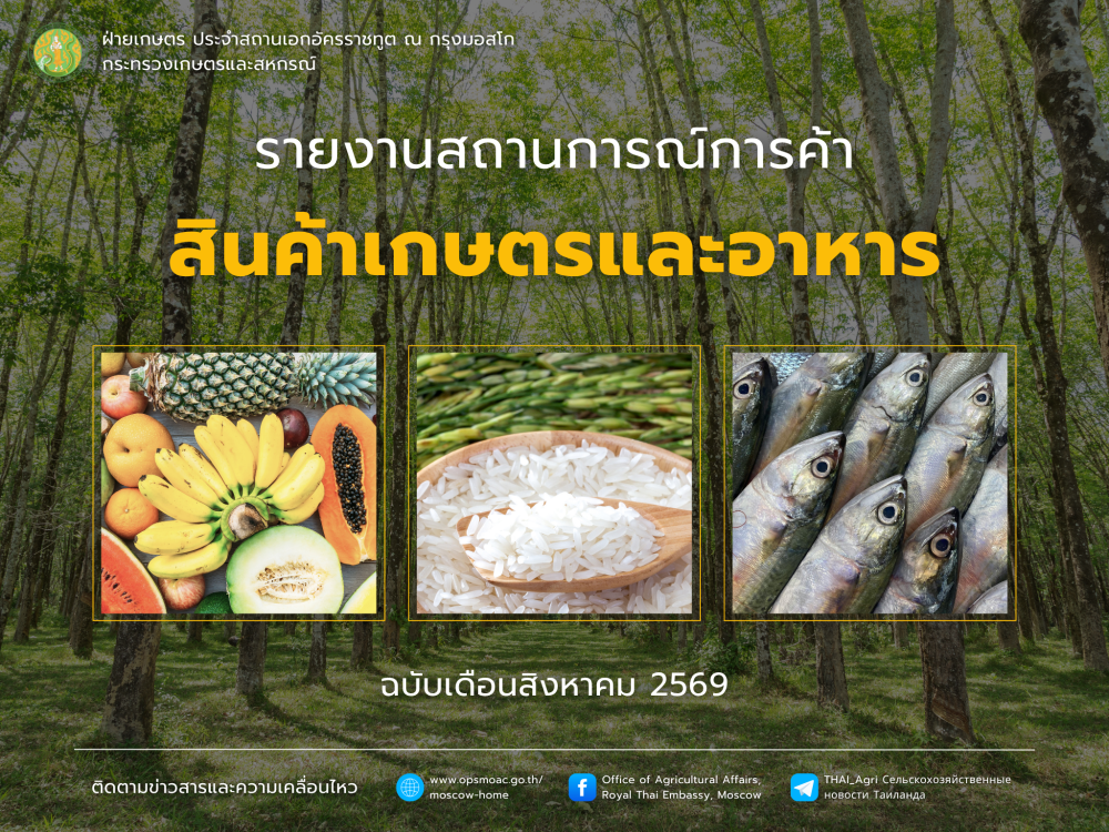 รายงานสถานการณ์สินค้าเกษตรและอาหาร
