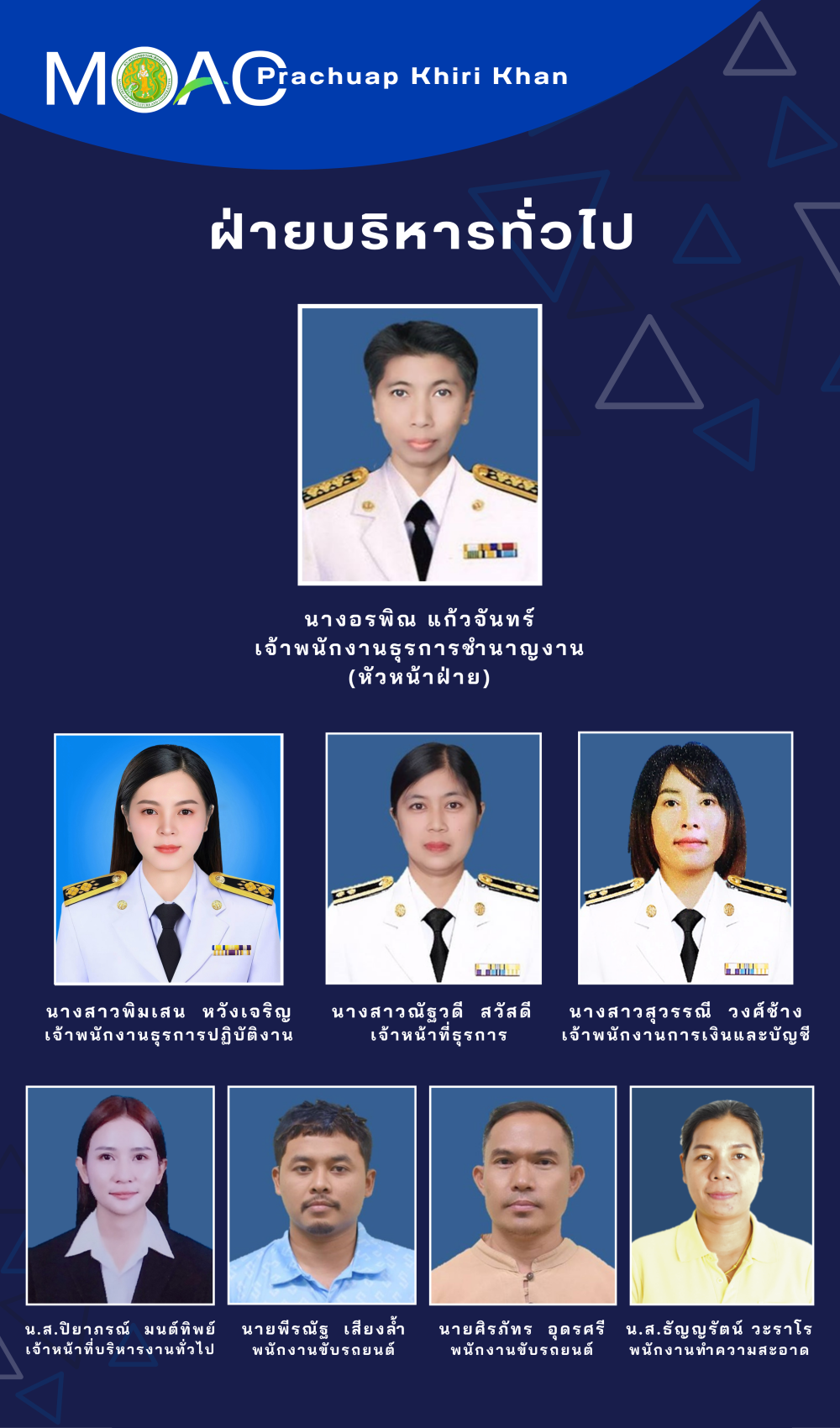 เจ้าหน้าที่ฝ่ายบริหารทั่วไป