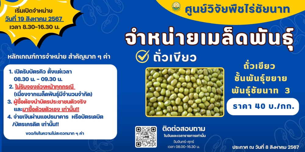 ราคาเมล็ดพันธุ์ถั่วเขียวข้าวโพดฝักสด
