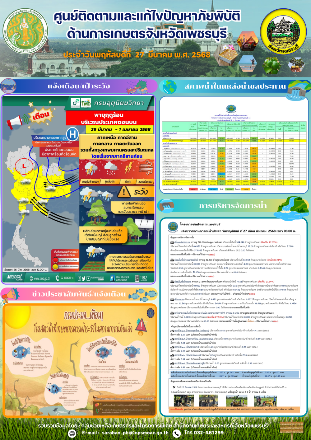 ศูนย์ติดตามและแก้ไขปัญหาภัยพิบัติด้านการเกษตร