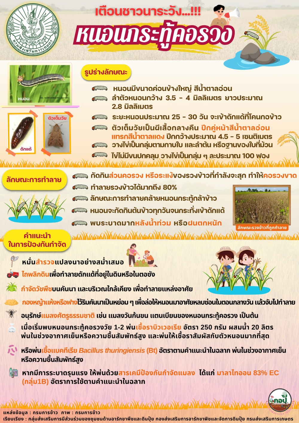 เตือนชาวนาเฝ้าระวัง
