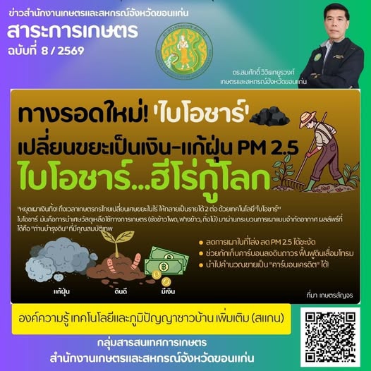 อีกหนึ่งทางเลือก ทางรอดใหม่ของภาคเกษตร ไบโอชาร์