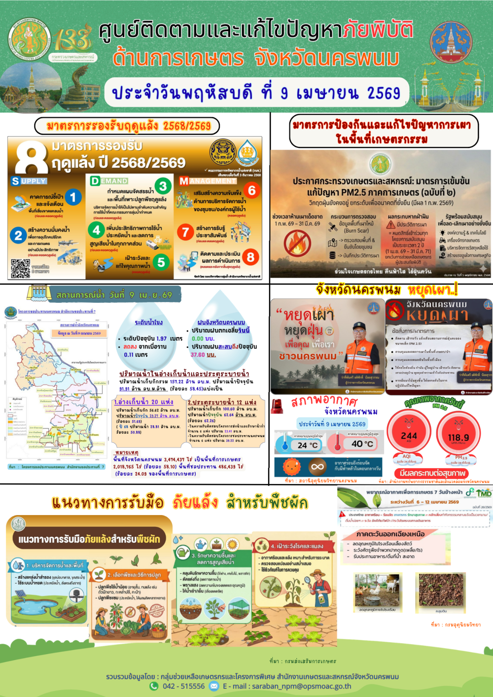 ศูนย์ติดตามและแก้ไขปัญหาภัยพิบัติด้านการเกษตร