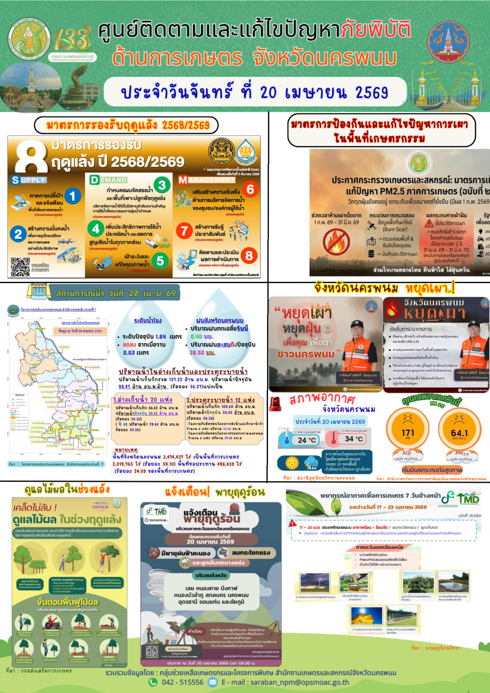 ศูนย์ติดตามและแก้ไขปัญหาภัยพิบัติด้านการเกษตร