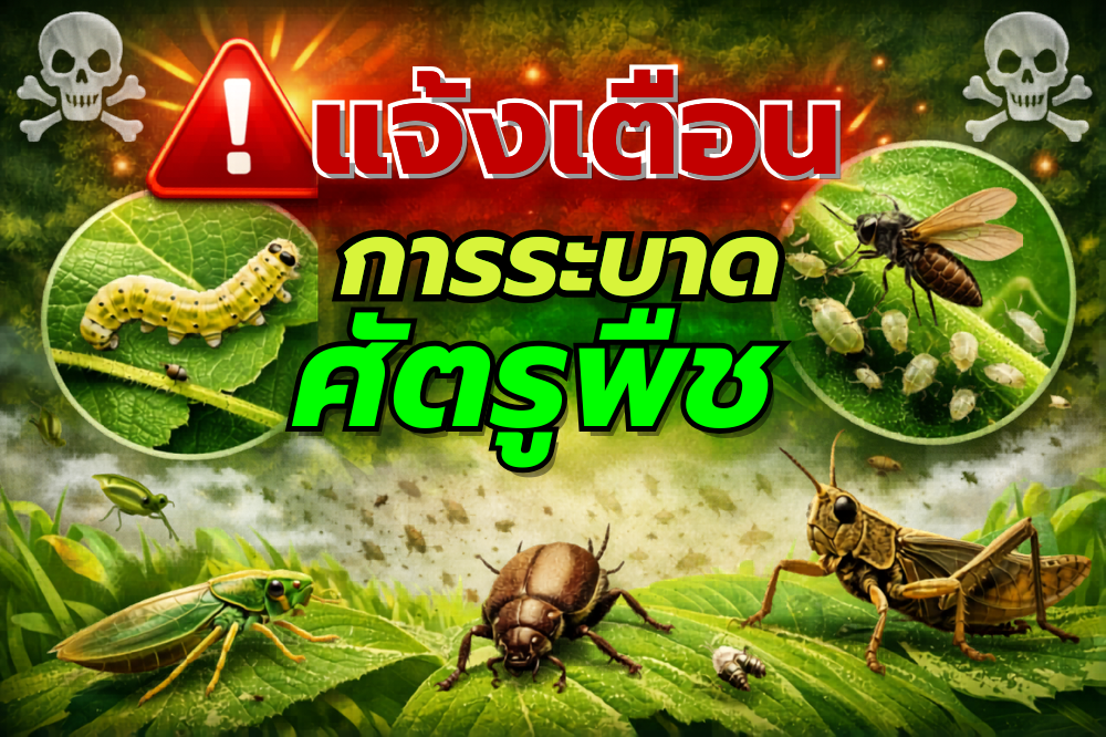 เตือนการระบาดศัตรูพืช ประจำเดือนเมษายน 2569