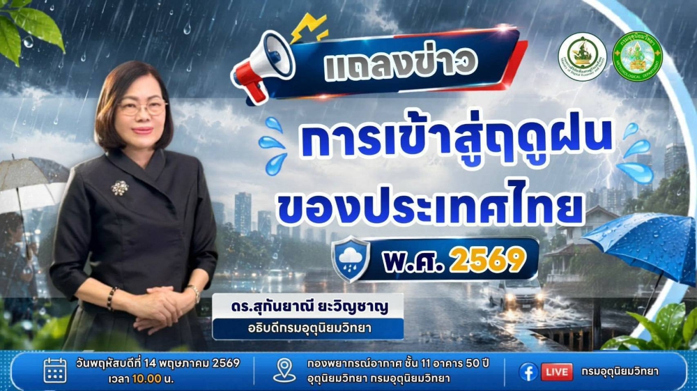 รายงานสถานการณ์การเข้าสู่ฤดูฝนของประเทศไทย