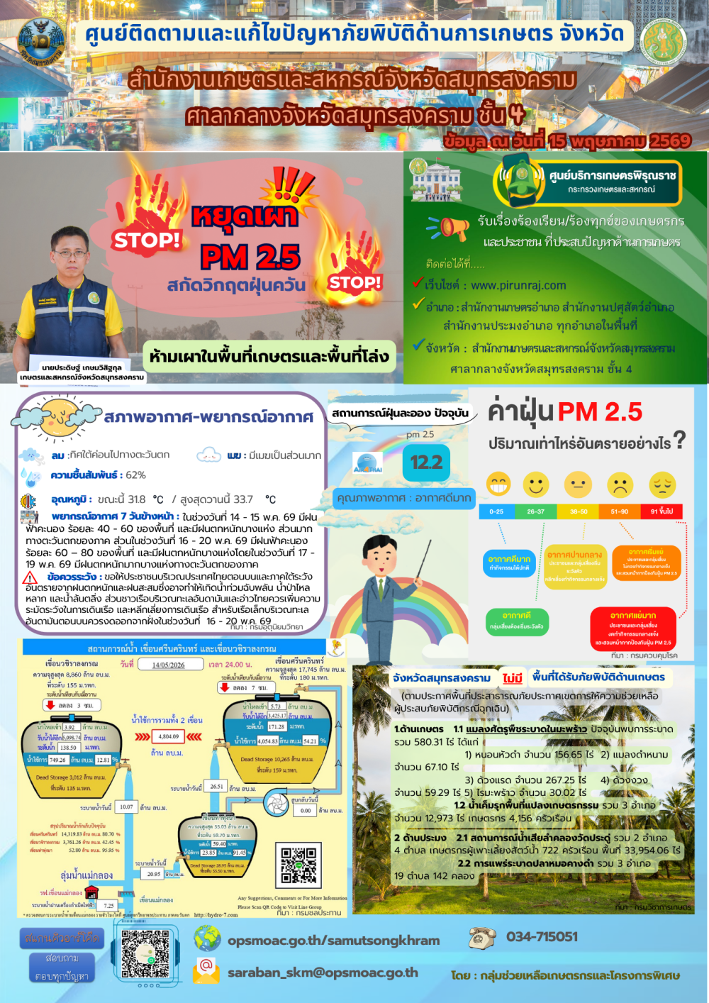 ศูนย์ติดตามและแก้ไขปัญหาภัยพิบัติด้านการเกษตร