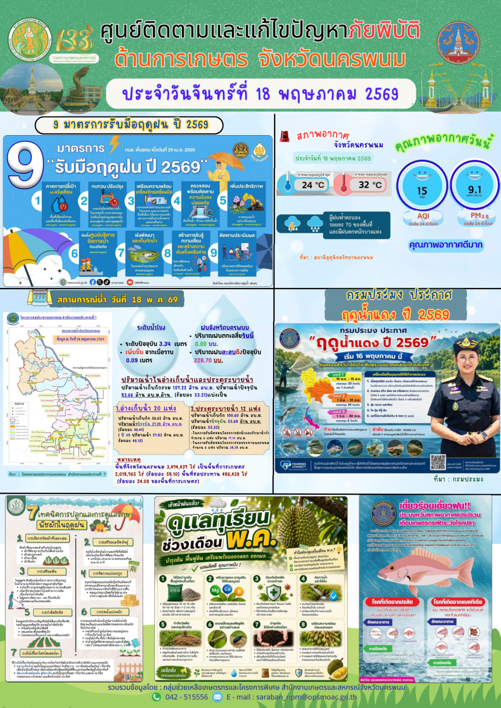 ศูนย์ติดตามและแก้ไขปัญหาภัยพิบัติด้านการเกษตร