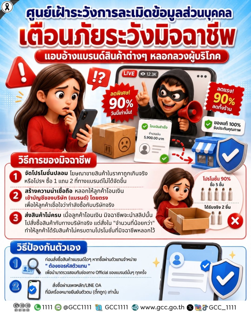 เตือนภัยระวังมิจฉาชีพ
