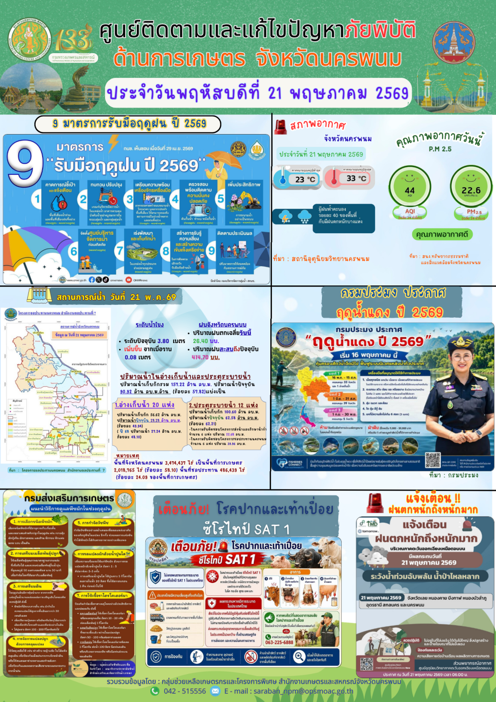 ศูนย์ติดตามและแก้ไขปัญหาภัยพิบัติด้านการเกษตร