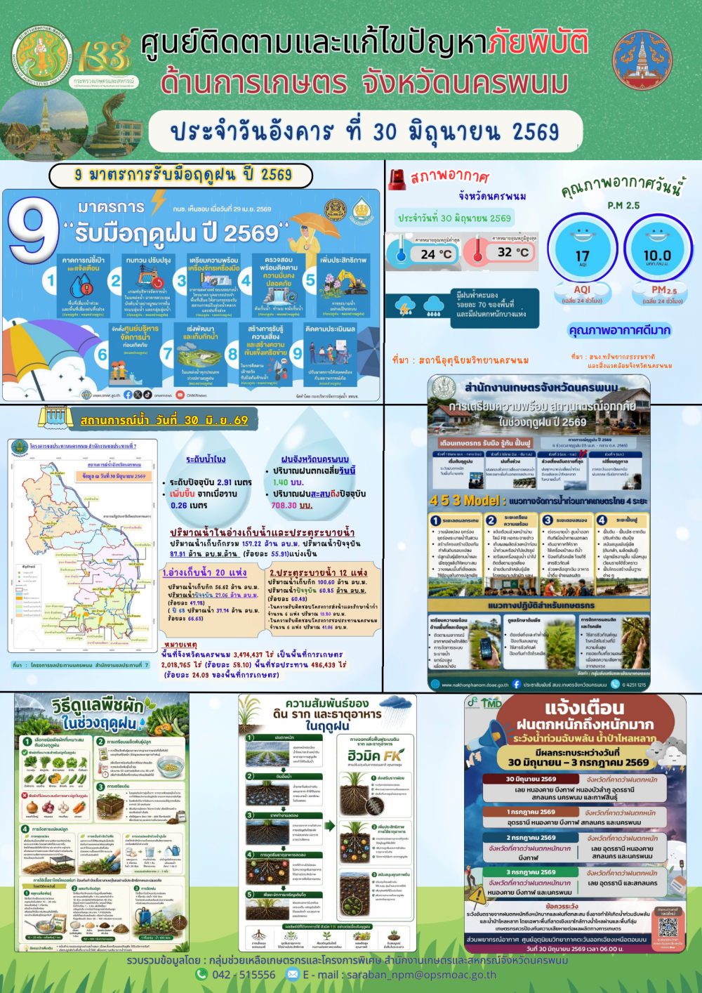 ศูนย์ติดตามและแก้ไขปัญหาภัยพิบัติด้านการเกษตร