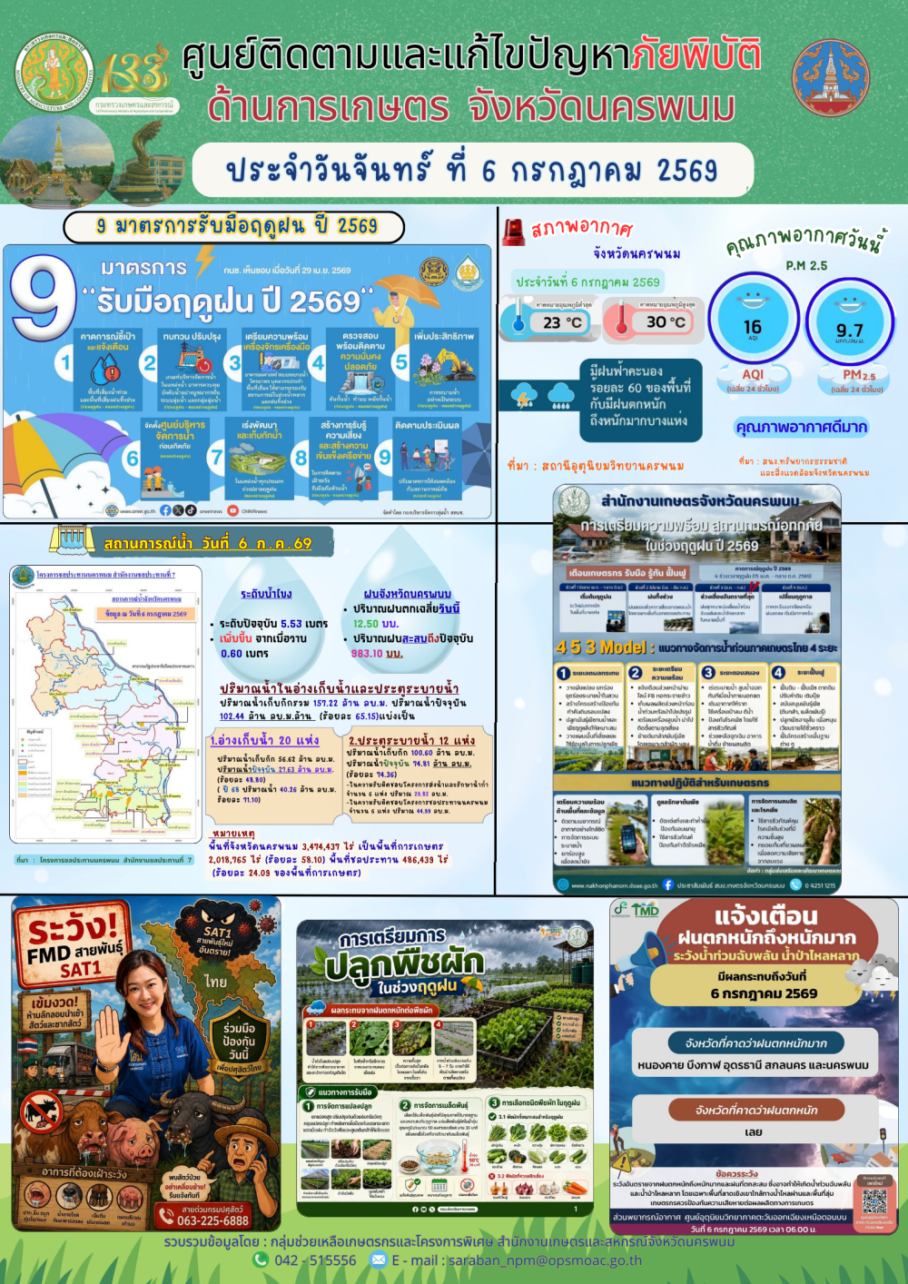 ศูนย์ติดตามและแก้ไขปัญหาภัยพิบัติด้านการเกษตร