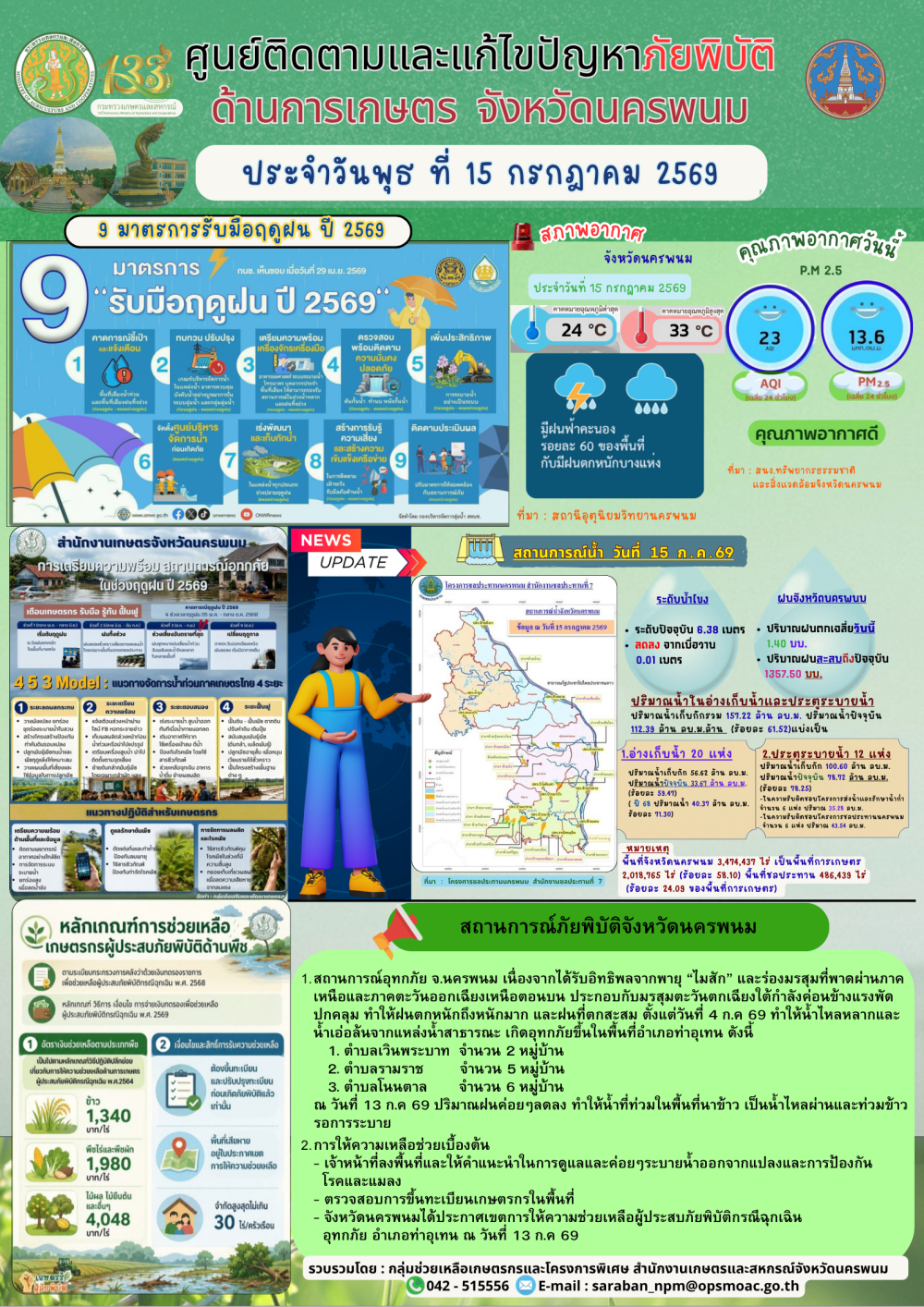 ศูนย์ติดตามและแก้ไขปัญหาภัยพิบัติด้านการเกษตร
