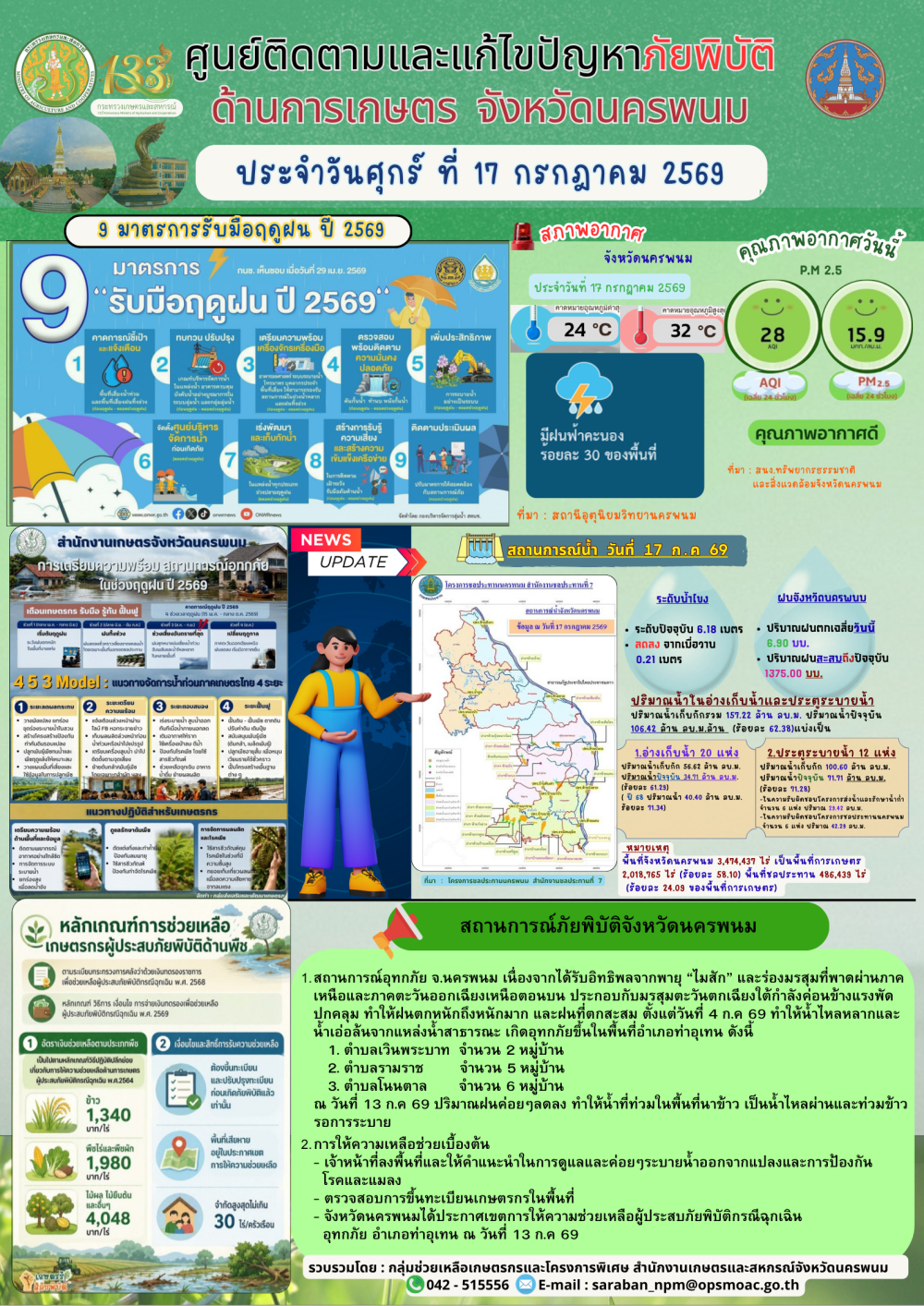 ศูนย์ติดตามและแก้ไขปัญหาภัยพิบัติด้านการเกษตร