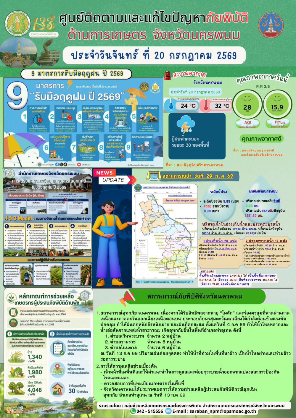 ศูนย์ติดตามและแก้ไขปัญหาภัยพิบัติด้านการเกษตร