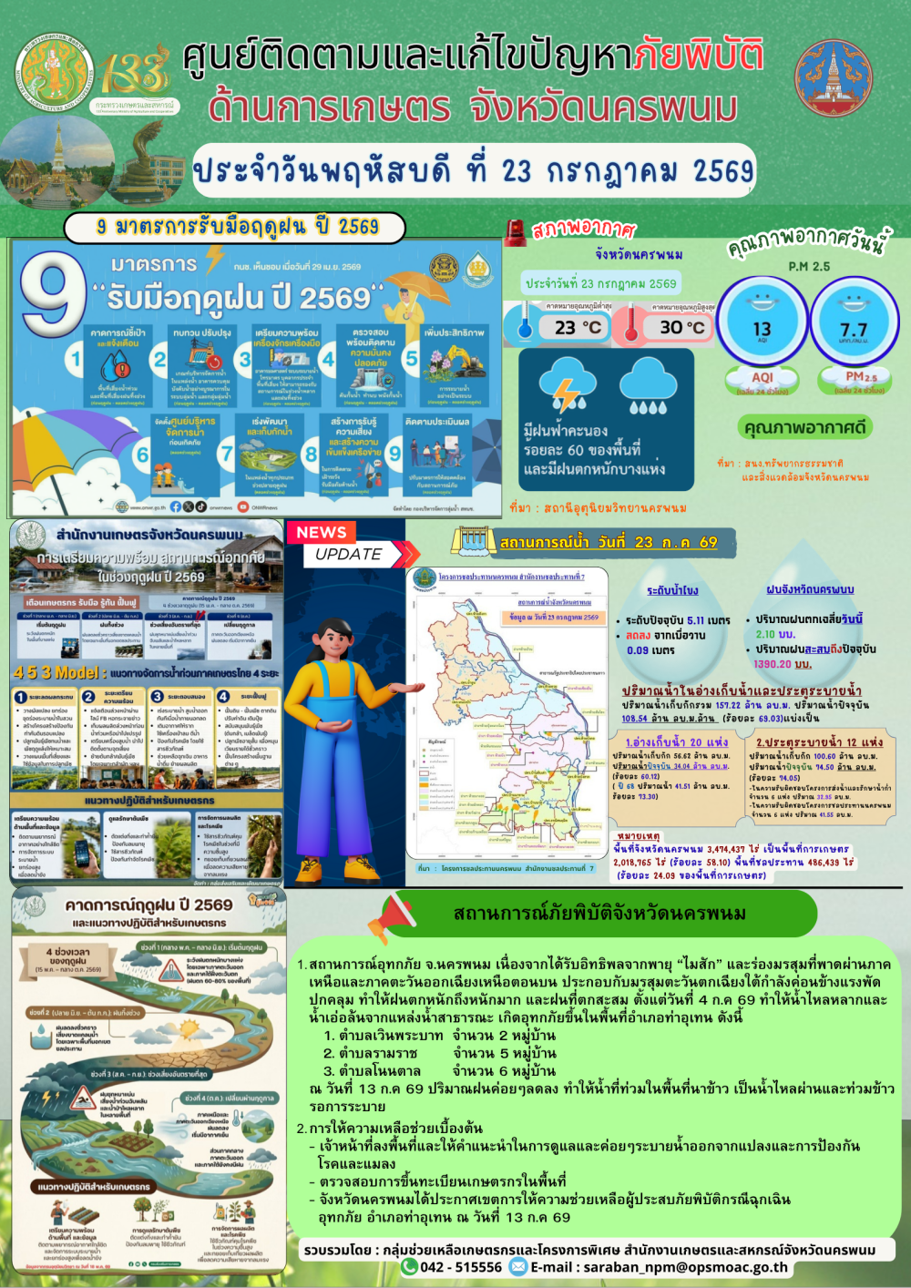 ศูนย์ติดตามและแก้ไขปัญหาภัยพิบัติด้านการเกษตร