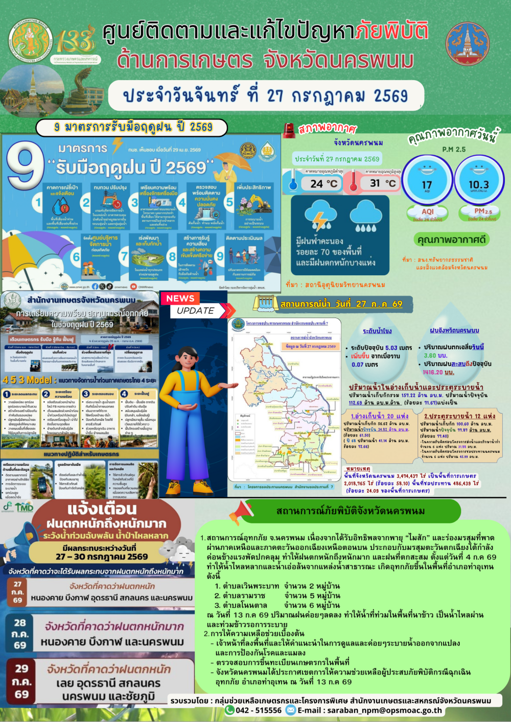 ศูนย์ติดตามและแก้ไขปัญหาภัยพิบัติด้านการเกษตร