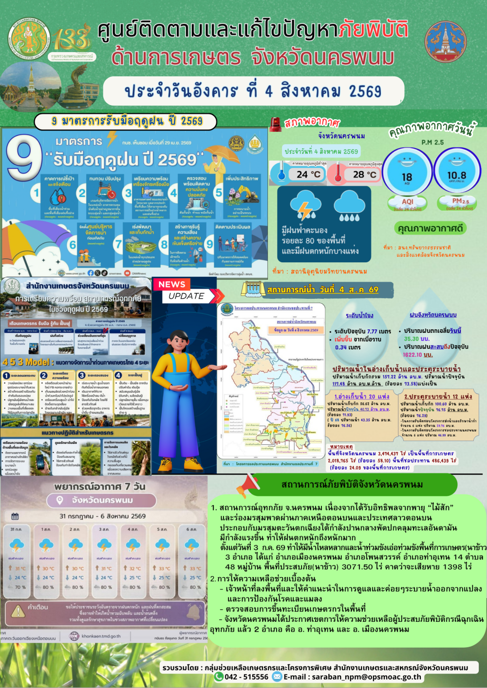 ศูนย์ติดตามและแก้ไขปัญหาภัยพิบัติด้านการเกษตร