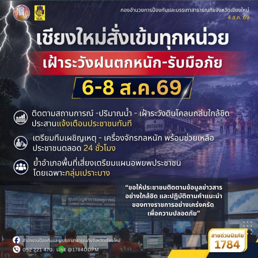 เชียงใหม่สั่งเข้มทุกอำเภอ-ทุกหน่วย