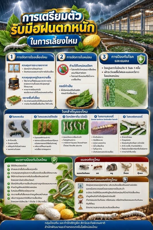 การเตรียมตัว รับมือฝนตกหนัก ในการเลี้ยงใหม